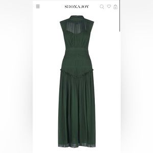 Shona Joy Leonié High Neck Midi Dress - Rosemary